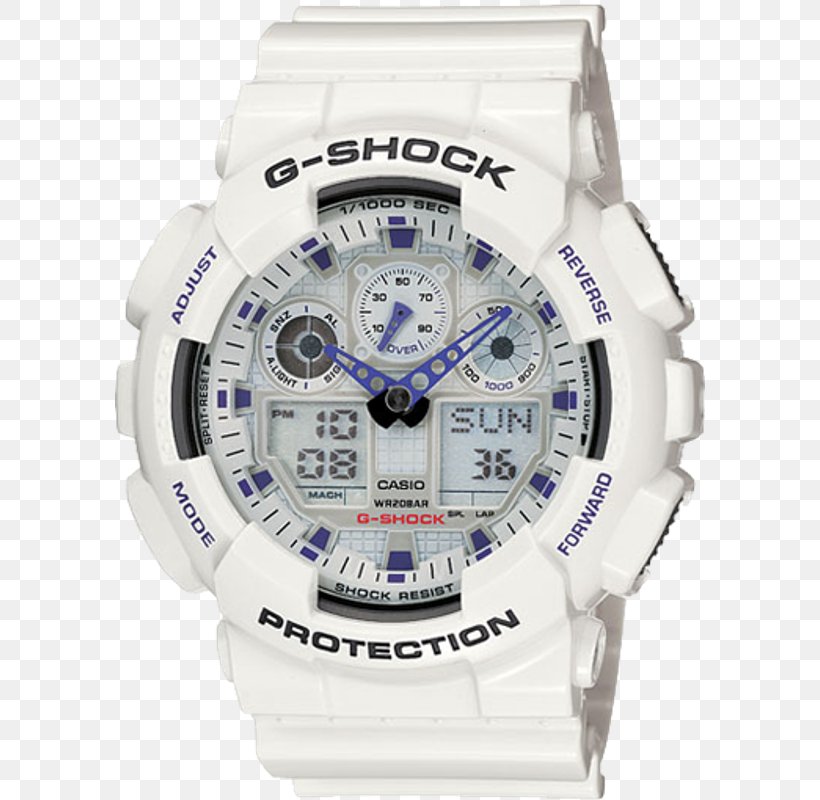 G-Shock GA100 Shock-resistant Watch Casio, PNG, 590x800px, Gshock, Blue, Brand, Casio, Gshock Ga100 Download Free