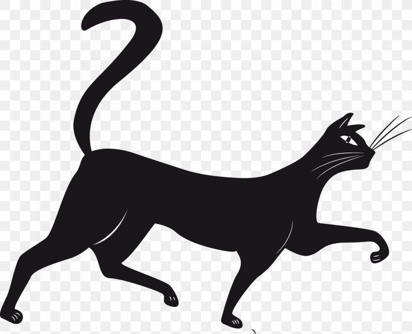 Black Cat Vector Graphics Drawing Royalty-free, PNG, 1455x1181px, Cat, Black, Black And White, Black Cat, Carnivoran Download Free