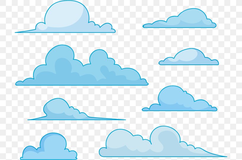 Blue Cloud Clip Art, PNG, 720x543px, Blue, Aqua, Area, Azure, Cloud Download Free
