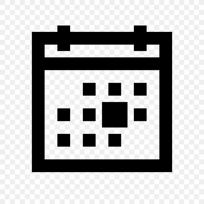 Calendar Date Icon Design Symbol Download, PNG, 1600x1600px, Calendar Date, Area, Black, Black And White, Brand Download Free