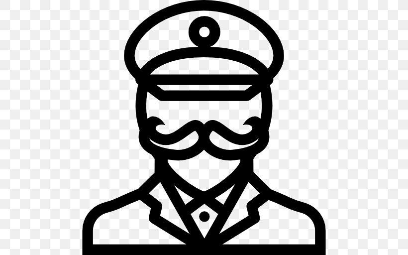 Smiley Police Officer, PNG, 512x512px, Smiley, Artwork, Avatar, Black And White, Facial Hair Download Free