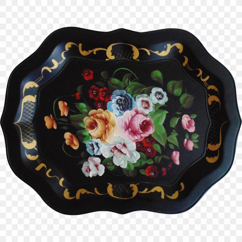 Tray Tableware Tole Painting Toleware, PNG, 981x981px, Tray, Antique, Art, Container, Decorative Arts Download Free