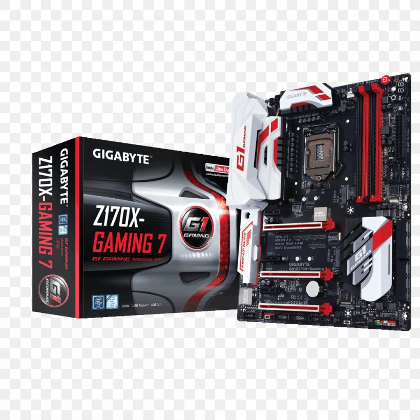 Intel LGA 1151 Motherboard GIGABYTE GA-Z170X-Gaming 7 Gigabyte Technology, PNG, 1000x1000px, Intel, Atx, Computer Component, Computer Cooling, Cpu Socket Download Free