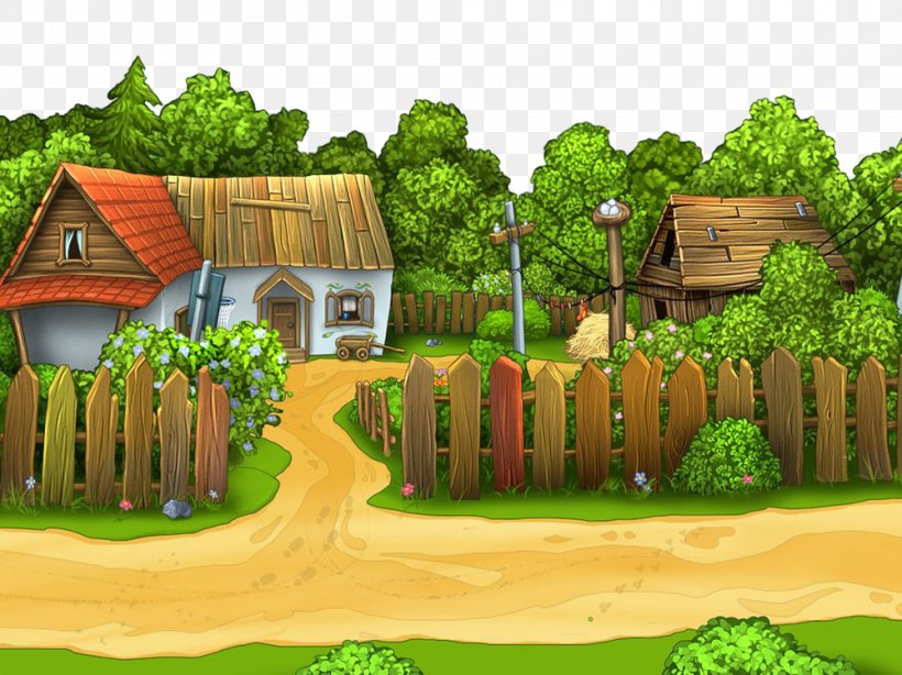 Natural Landscape Farm House Home Landscape, PNG, 1000x749px, Natural Landscape, Animation, Farm, Grass, Home Download Free