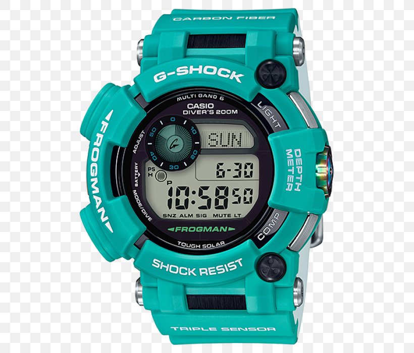 Master Of G Casio G-Shock Frogman G-Shock GWF-D1000MB Watch, PNG, 700x700px, Master Of G, Blue, Brand, Casio, Casio Gshock Frogman Download Free
