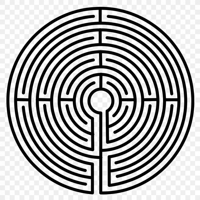 Minotaur Knossos Chartres Daedalus Labyrinth, PNG, 1200x1200px, Minotaur, Area, Black And White, Caerdroia, Chartres Download Free
