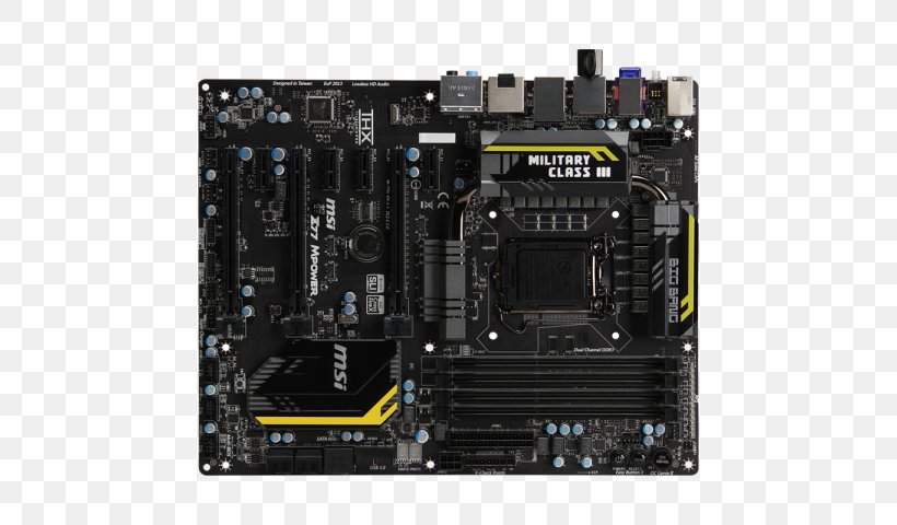 Motherboard MSI Z77 MPower LGA 1155 Micro-Star International, PNG, 600x480px, Motherboard, Chipset, Computer Case, Computer Component, Computer Cooling Download Free