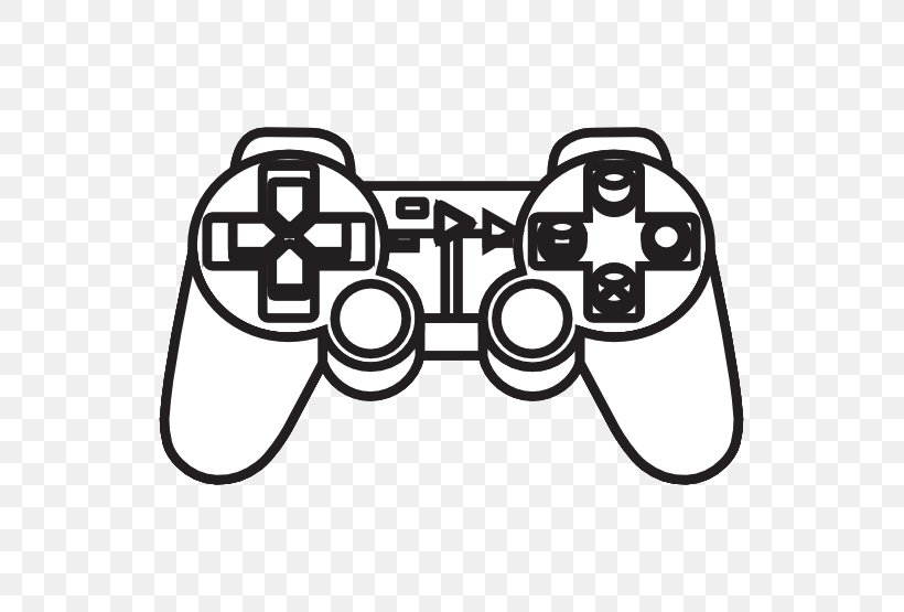 PlayStation 2 PlayStation 3 PlayStation 4 Xbox 360 Controller Wii Remote, PNG, 555x555px, Playstation 2, Area, Black And White, Coloring Book, Drawing Download Free