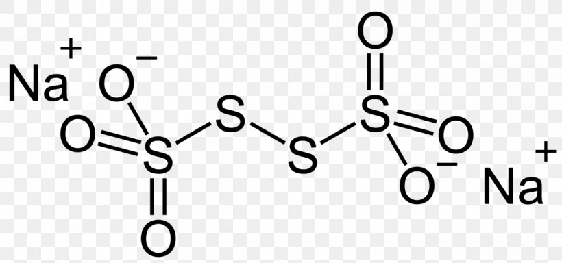 Sodium Tetrathionate Oxidation State Sodium Thiosulfate, PNG, 1200x563px, Tetrathionate, Anioi, Area, Atom, Black And White Download Free