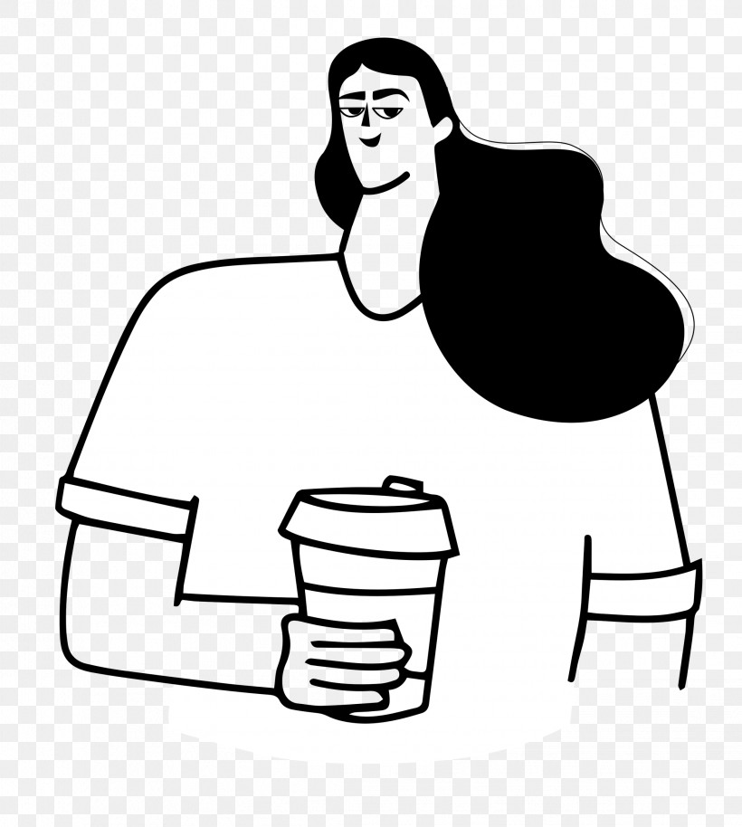 Holding Coffee, PNG, 2241x2500px, Holding Coffee, Drawing, Family, Human Body, Line Art Download Free