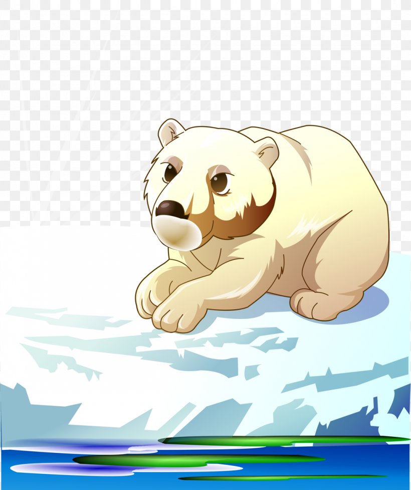 Polar Bear Brown Bear Arctic Clip Art, PNG, 1075x1280px, Watercolor, Cartoon, Flower, Frame, Heart Download Free