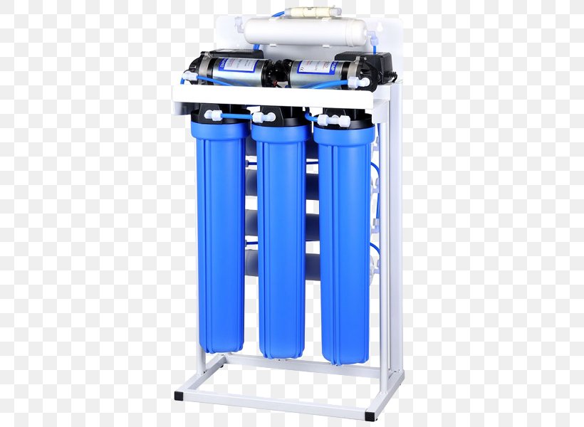 Reverse Osmosis Plant Water Filter Water Treatment Water Purification, PNG, 460x600px, Reverse Osmosis Plant, Cylinder, Electric Blue, Hard Water, Industry Download Free