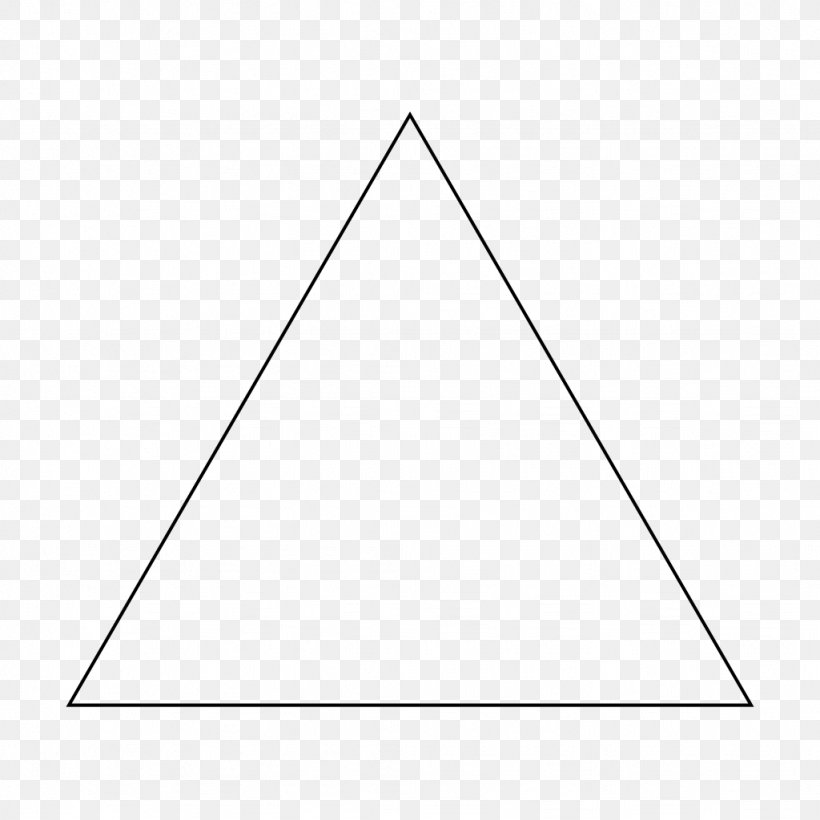 Isosceles Triangle Equilateral Triangle Equilateral Polygon Degree, PNG, 1024x1024px, Triangle, Area, Bisection, Degree, Dimension Download Free
