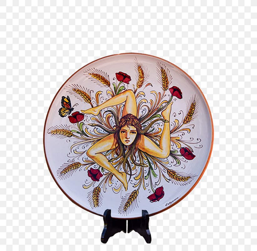 Plate Ceramica Di Caltagirone Trinacria Centrepiece, PNG, 800x800px, Plate, Caltagirone, Centrepiece, Ceramic, Ceramica Di Caltagirone Download Free