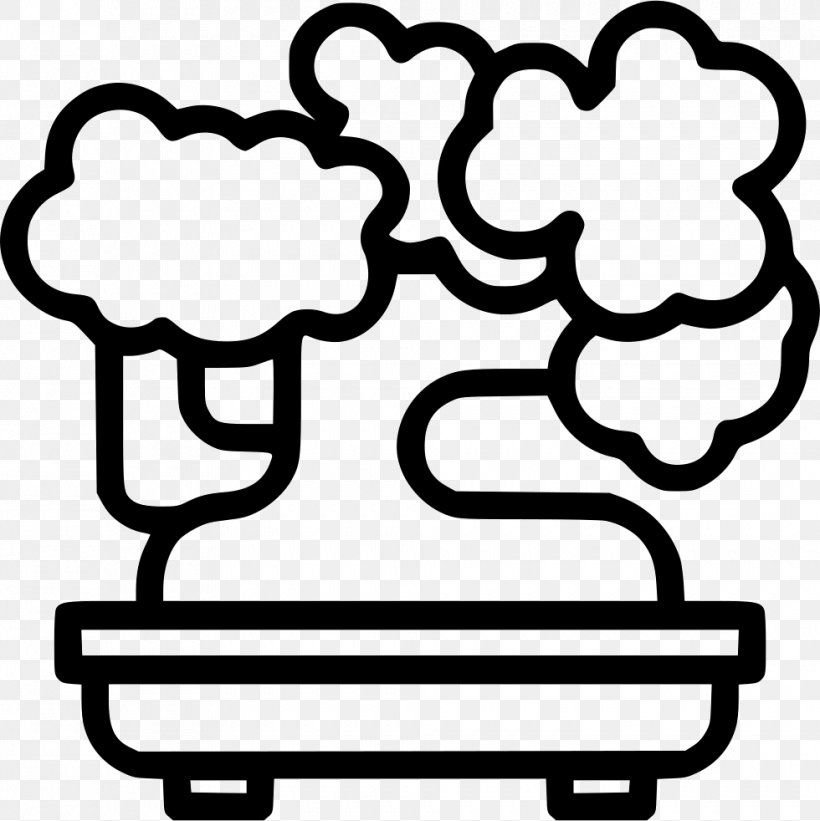 Bonsai Design Clip Art, PNG, 980x982px, Bonsai, Area, Black And White, Creative Commons License, Fireplace Download Free