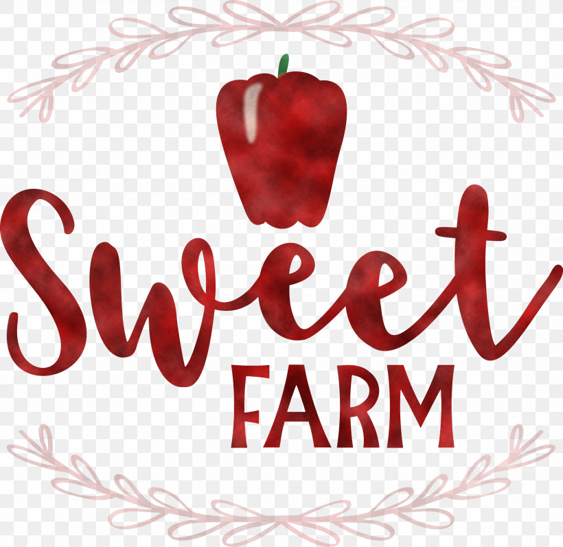 Sweet Farm, PNG, 3000x2917px, Logo, Calligraphy, Fruit, M, Meter Download Free