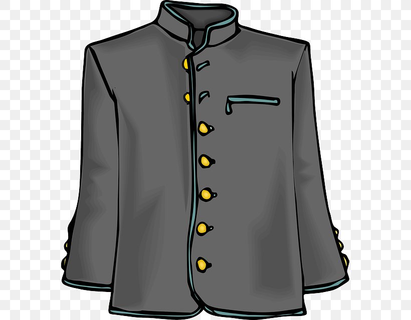 Jacket Coat Clip Art, PNG, 575x640px, Jacket, Black, Blazer, Button, Clothing Download Free