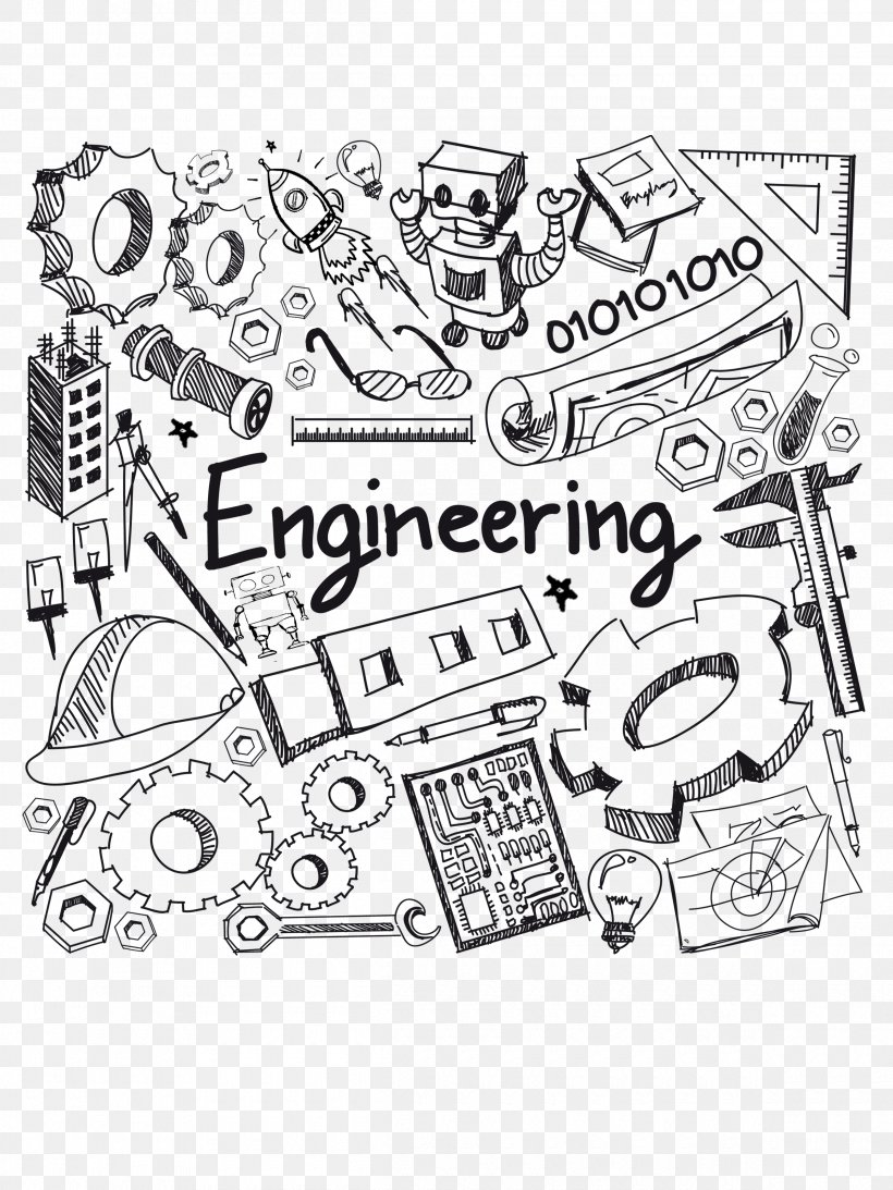 Mechanical Engineering Civil Engineering Electrical Engineering Drawing, PNG, 2400x3200px, Engineering, Civil Engineering, Doodle, Drawing, Electrical Engineering Download Free