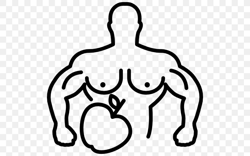 Muscle Hypertrophy Electrical Muscle Stimulation Bodybuilding, PNG, 512x512px, Muscle, Adipose Tissue, Artwork, Black And White, Bodybuilding Download Free