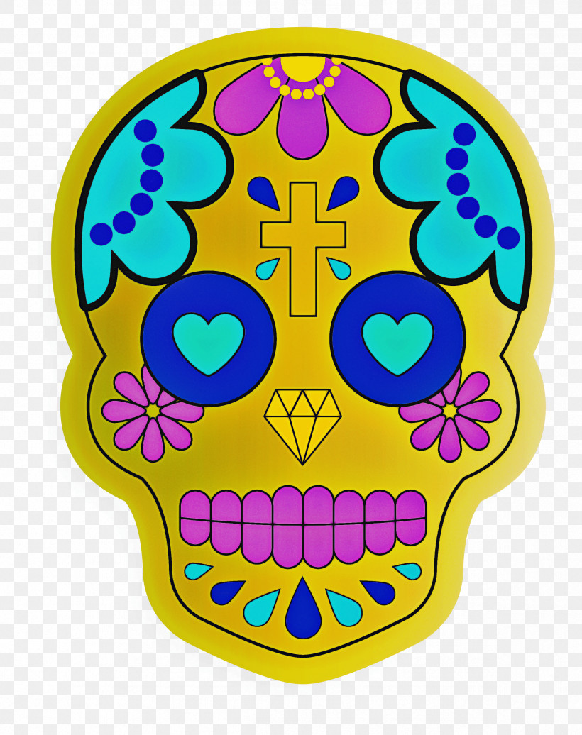 Skull Mexico, PNG, 2374x3000px, Skull, Calavera, Day Of The Dead, Drawing, Fuego De Los Muertos Download Free