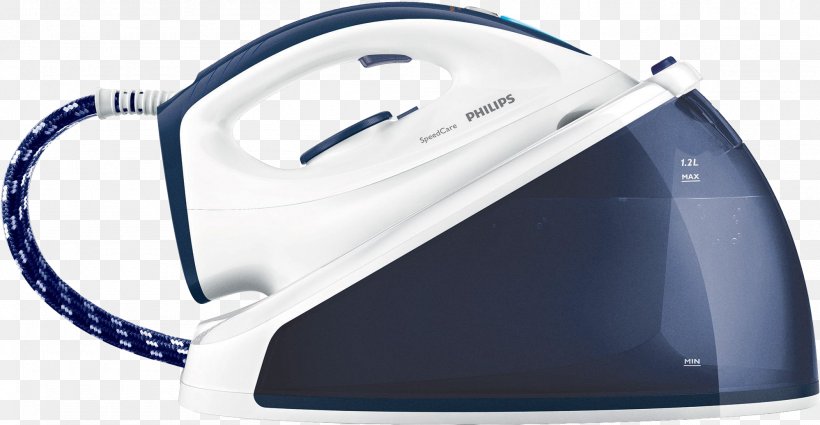 Clothes Iron Steam Generator Philips Pressure, PNG, 1997x1036px, Clothes Iron, Blue, Electric Blue, Hardware, Personal Protective Equipment Download Free