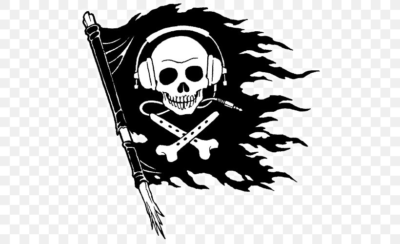 Piracy Download Clip Art, PNG, 500x500px, Piracy, Art, Black, Black And White, Bone Download Free