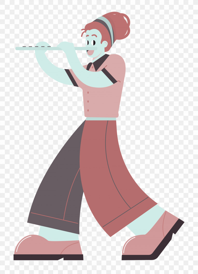 Playing The Flute Music, PNG, 1804x2500px, Music, Cartoon, Character, Clothing, Human Download Free