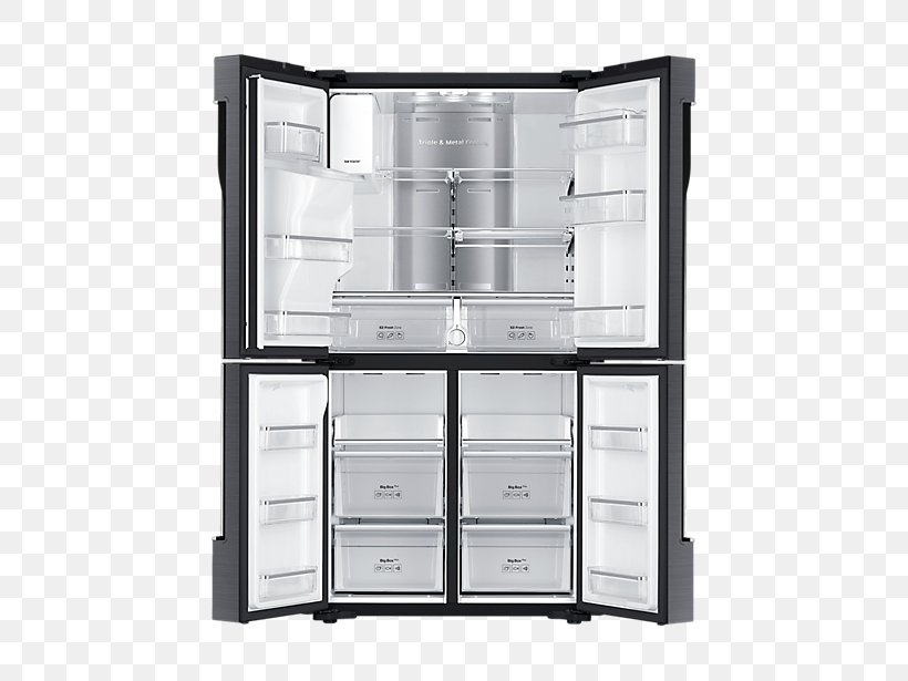 Samsung RF23J9011 Refrigerator Stainless Steel Frigidaire Gallery FGHB2866P, PNG, 802x615px, Refrigerator, Cubic Foot, Display Case, Door, Drawer Download Free