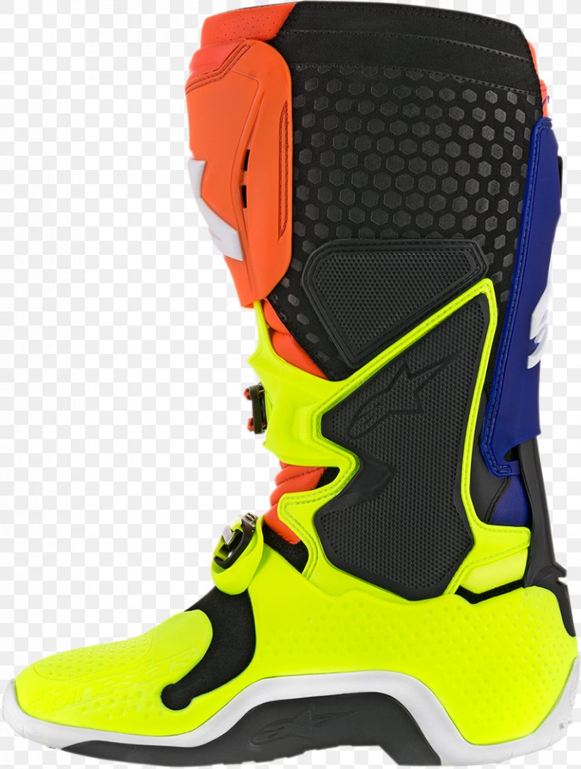 Alpinestars Blue Boot Orange Motocross, PNG, 851x1128px, Alpinestars, Aqua, Athletic Shoe, Black, Blue Download Free