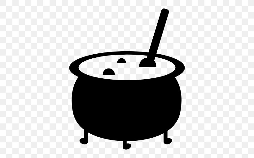 Cauldron, PNG, 512x512px, Cauldron, Black And White, Computer Font, Cookware And Bakeware, Icon Design Download Free