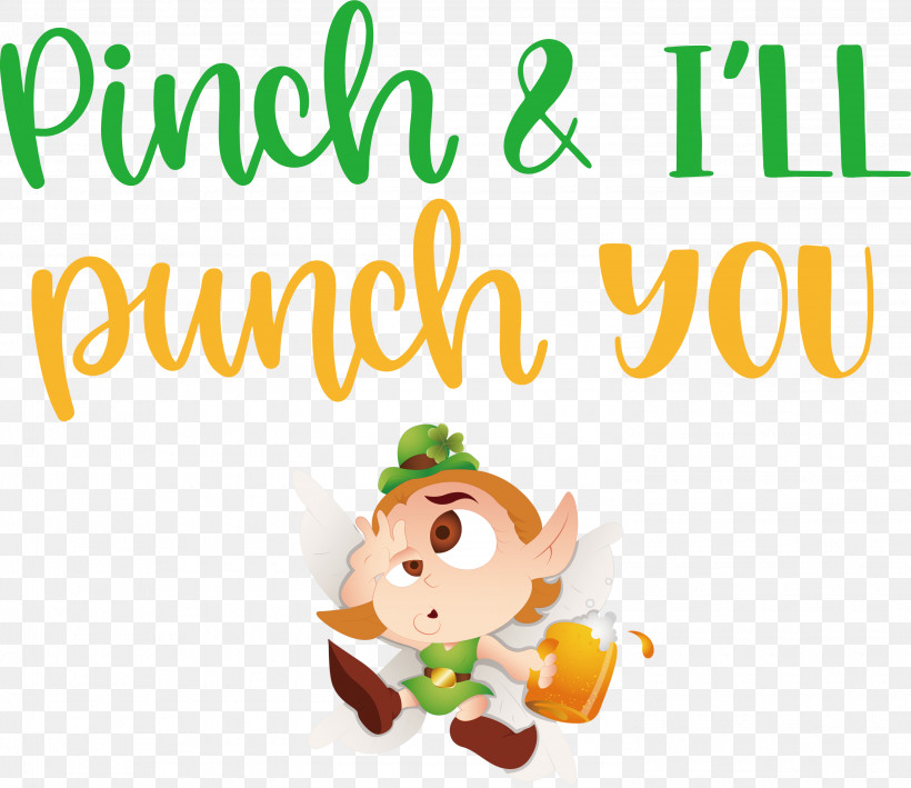 Pinch Punch St Patricks Day, PNG, 3000x2594px, Pinch, Biology, Cartoon, Character, Fruit Download Free