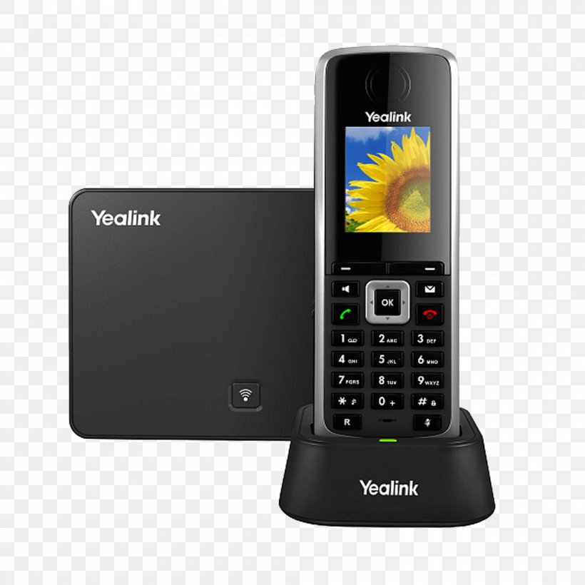 Digital Enhanced Cordless Telecommunications IP-DECT Yealink SIP-W52P VoIP Phone Cordless Telephone, PNG, 1000x1000px, Ipdect, Business Telephone System, Cellular Network, Communication Device, Cordless Telephone Download Free