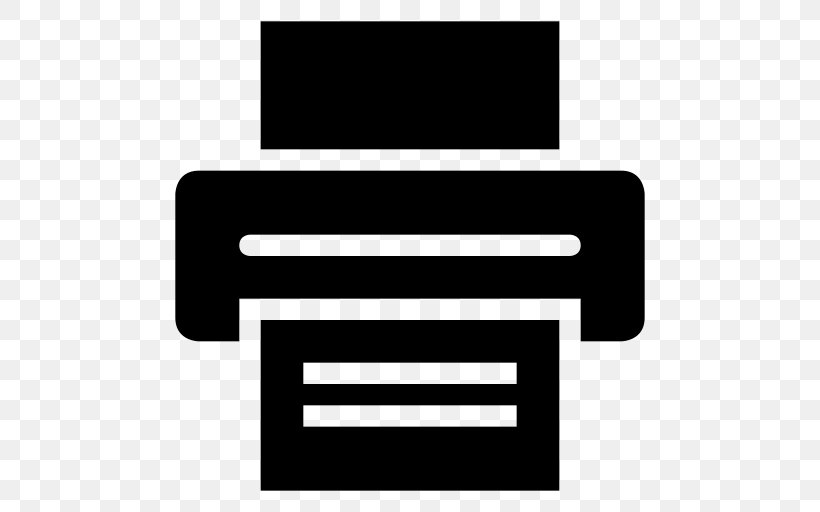 Printer Symbol Printing User Interface, PNG, 512x512px, Printer, Black, Black And White, Brand, Document Download Free