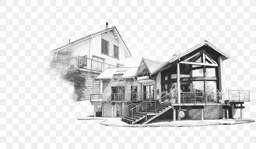 House Facade Property Sketch, PNG, 1280x750px, House, Artwork, Black And White, Building, Cottage Download Free