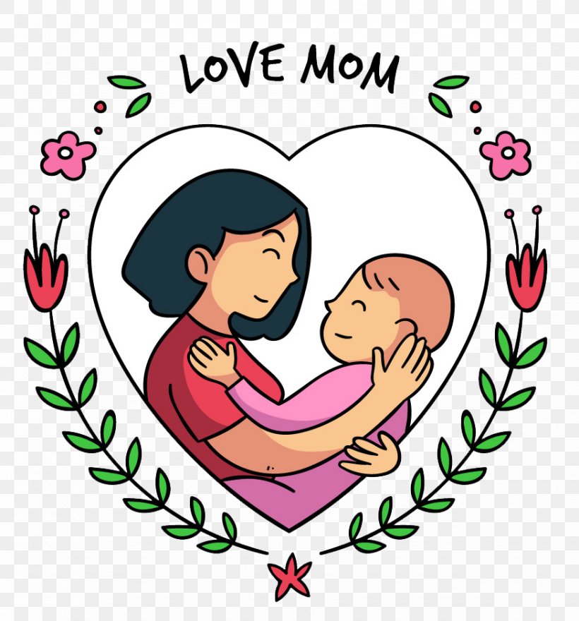 Mother's Day Clip Art, PNG, 875x940px, Watercolor, Cartoon, Flower, Frame, Heart Download Free