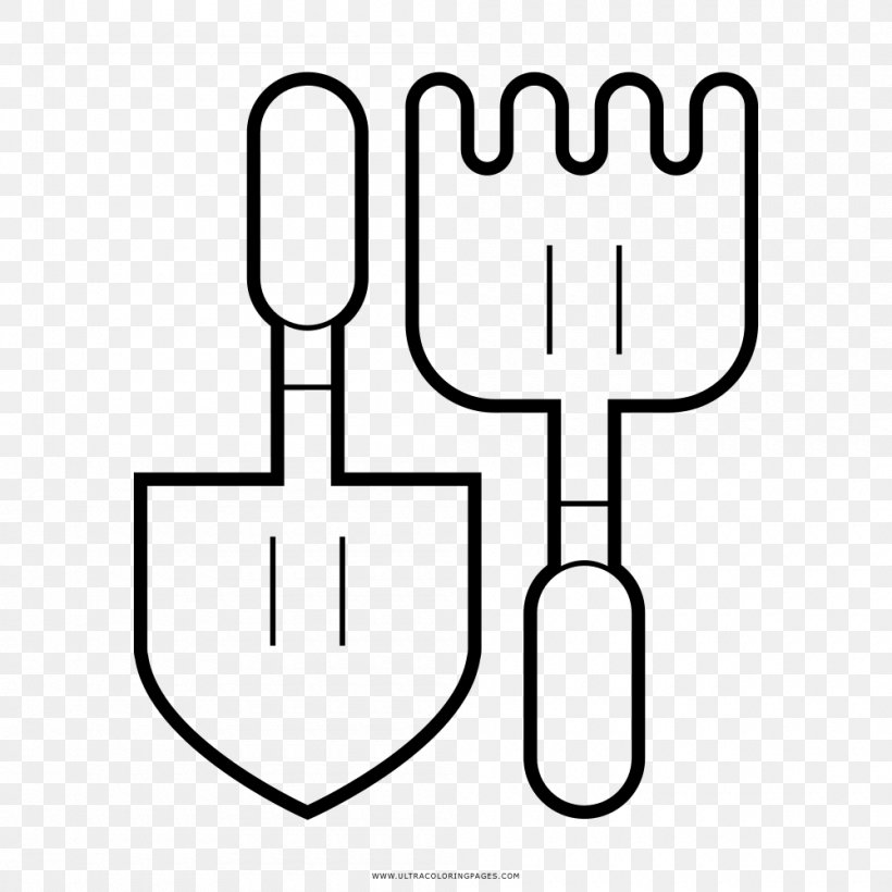 Gardening Drawing Garden Tool, PNG, 1000x1000px, Gardening, Area, Black And White, Coloring Book, Drawing Download Free