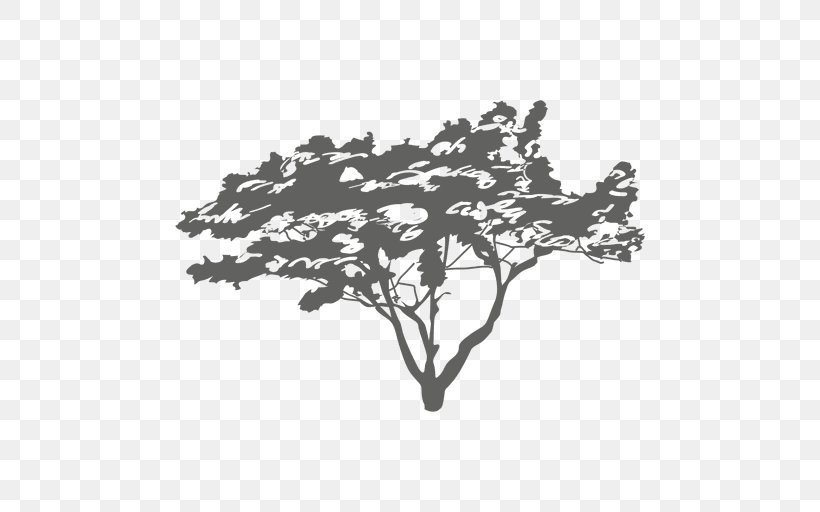 Branch Tree Silhouette, PNG, 512x512px, Branch, Black, Black And White, Leaf, Logo Download Free