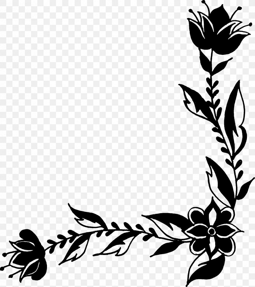 Flower Plant Stem Leaf Clip Art Pattern, PNG, 1781x2008px, Flower, Blackandwhite, Botany, Branch, Branching Download Free