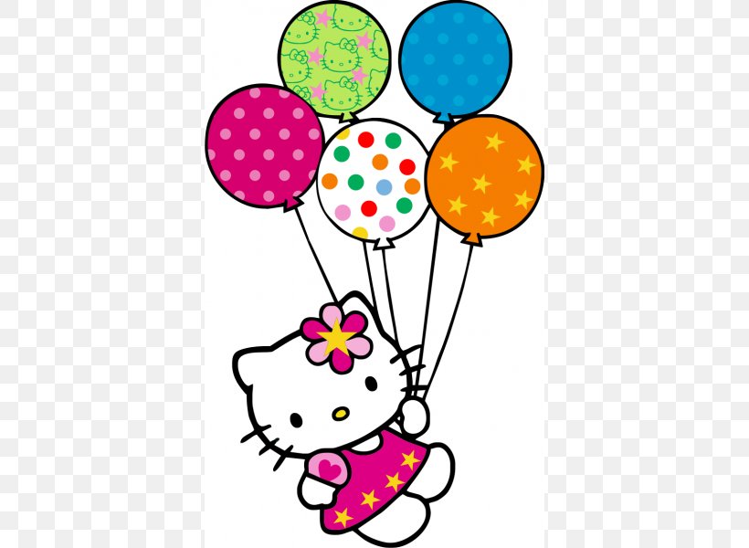 Hello Kitty Balloon Birthday Clip Art, PNG, 600x600px, Hello Kitty, Art, Artwork, Balloon, Birthday Download Free