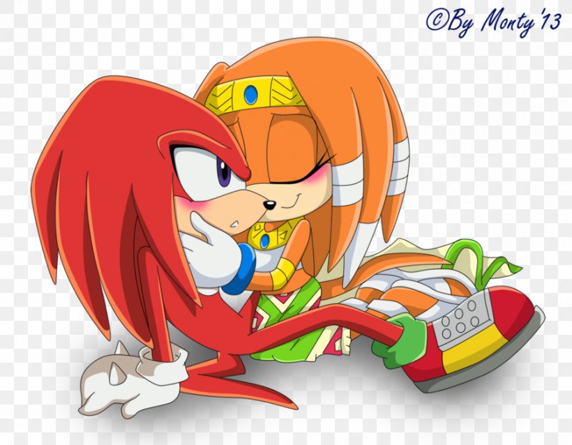 Sonic & Knuckles Knuckles The Echidna Tikal, PNG, 900x701px, Watercolor, Cartoon, Flower, Frame, Heart Download Free