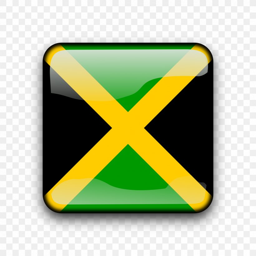 Flag Of Jamaica Jamaican Cuisine, PNG, 2400x2400px, Jamaica, Android, Flag, Flag Of Jamaica, Green Download Free