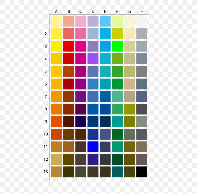Cmyk Color Chart