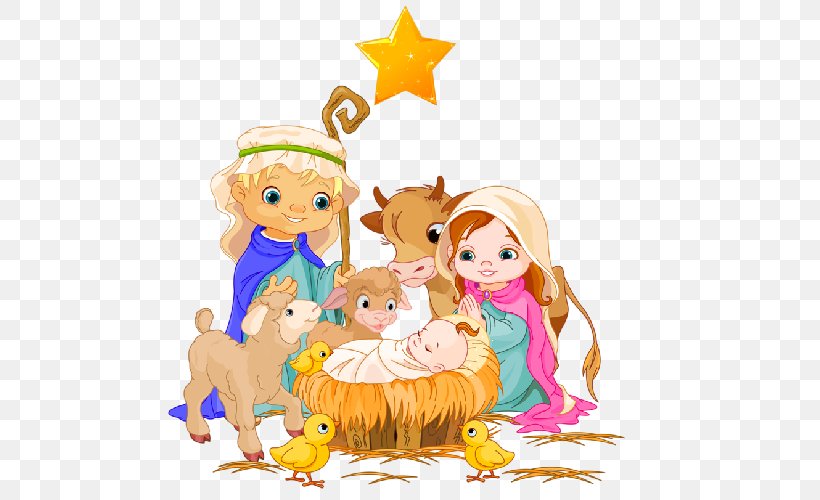 Nativity Scene Nativity Of Jesus Holy Family, PNG, 500x500px, Nativity Scene, Art, Biblical Magi, Carnivoran, Cartoon Download Free