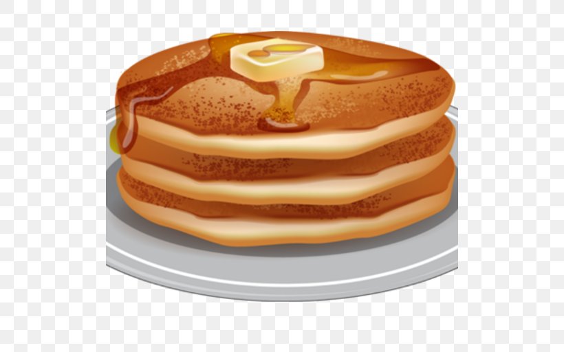 Pancake Breakfast Pancake Breakfast Bacon Clip Art, PNG, 512x512px, Pancake, Bacon, Breakfast, Caramel, Dessert Download Free