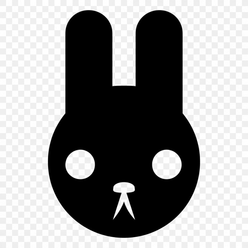 Whiskers European Rabbit Domestic Rabbit Hare Clip Art, PNG, 1000x1000px, Whiskers, Black, Black And White, Carnivoran, Cat Download Free