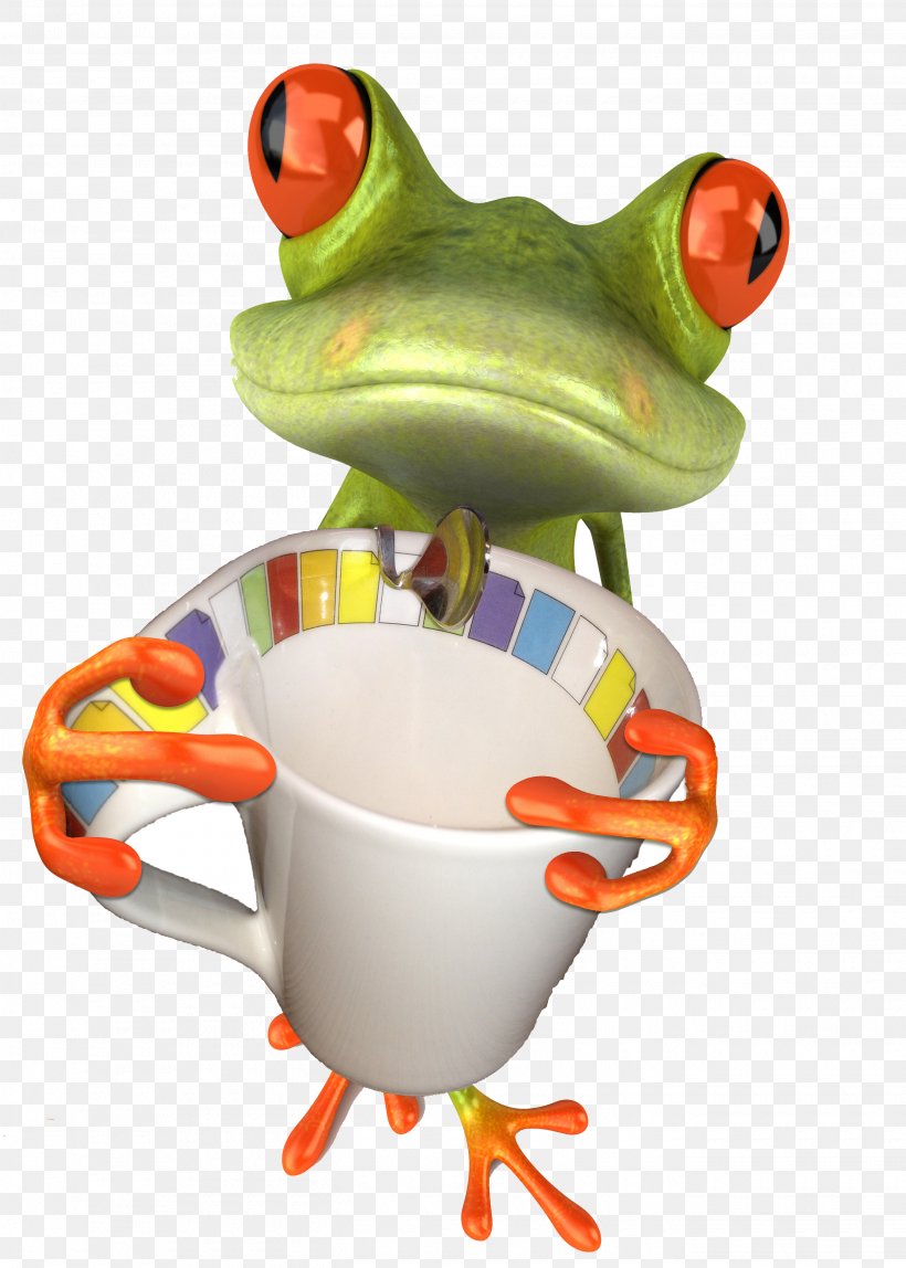 Edible Frog 3D Computer Graphics Desktop Wallpaper Clip Art, PNG, 2700x3782px, 3d Computer Graphics, Frog, Amphibian, Beak, Cup Download Free