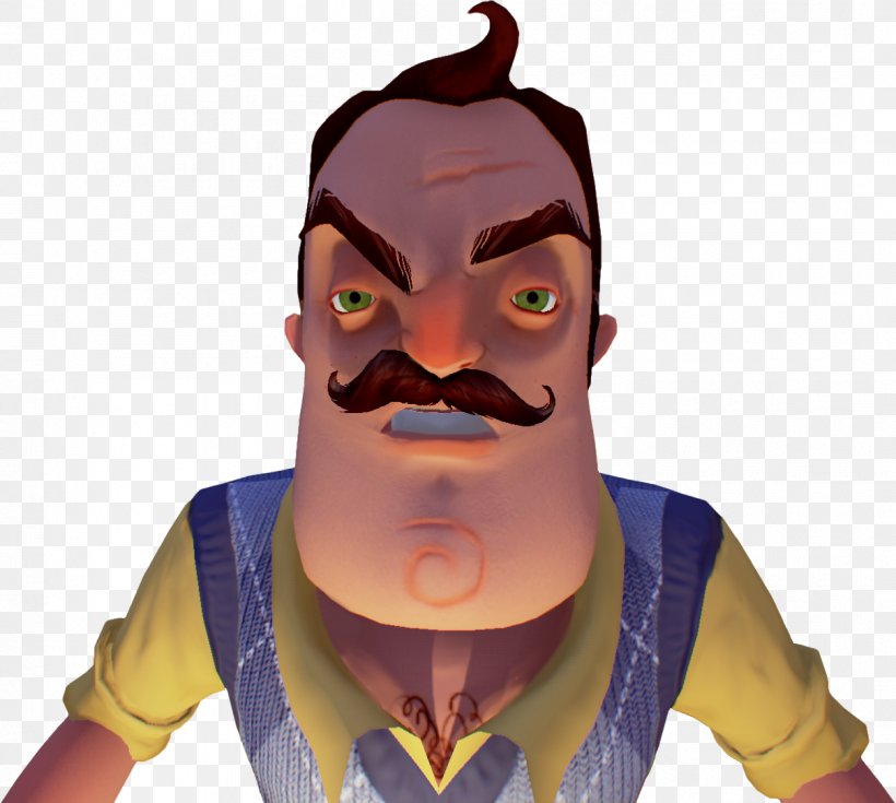 Hello Neighbor Yandere Simulator Neighbours From Hell YouTube Video Game, PNG, 1208x1083px, Hello Neighbor, Computer Software, Face, Facial Hair, Fictional Character Download Free