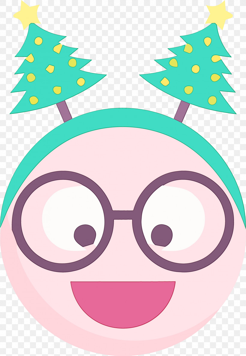 Nose Pink Cartoon Eye Smile, PNG, 2435x3524px, Christmas, Cartoon, Eye, Happy New Year, Nose Download Free