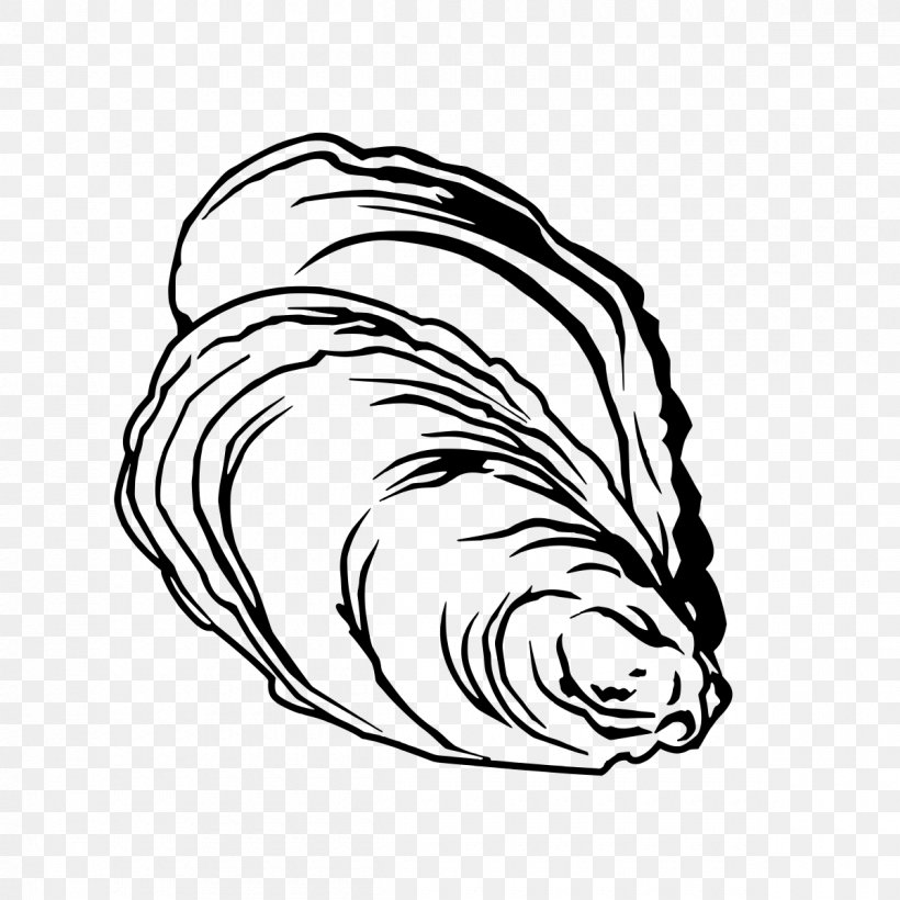 Oyster The Emerson Restaurant Bayou Pteriidae Clip Art, PNG, 1200x1200px, Oyster, Artwork, Bayou, Black, Black And White Download Free