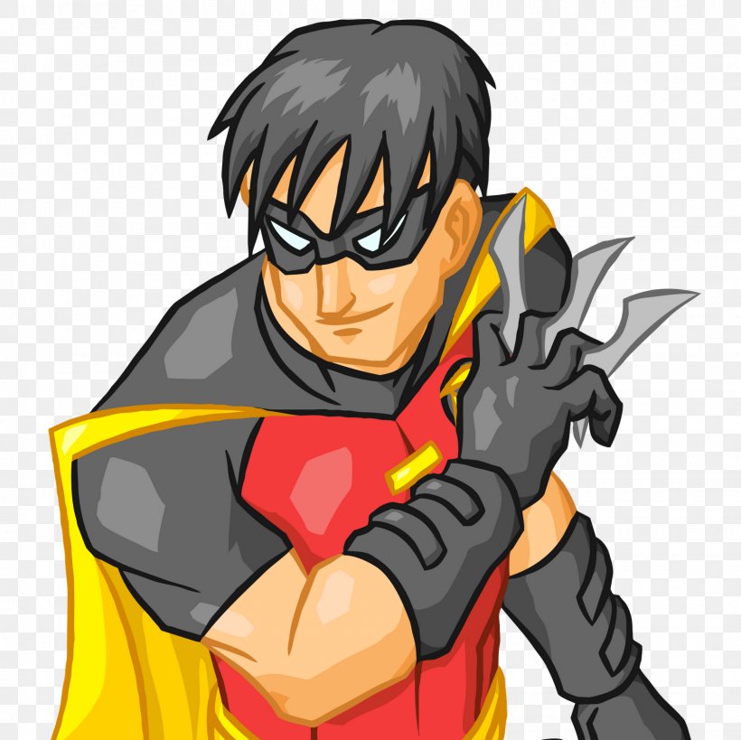 Robin Dick Grayson Batman Superhero Teen Titans, PNG, 1600x1600px, Watercolor, Cartoon, Flower, Frame, Heart Download Free